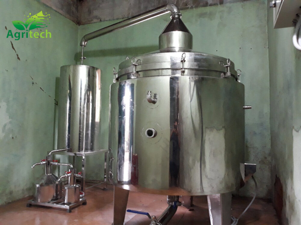 noi chung cat tinh dau 100 lit agritech