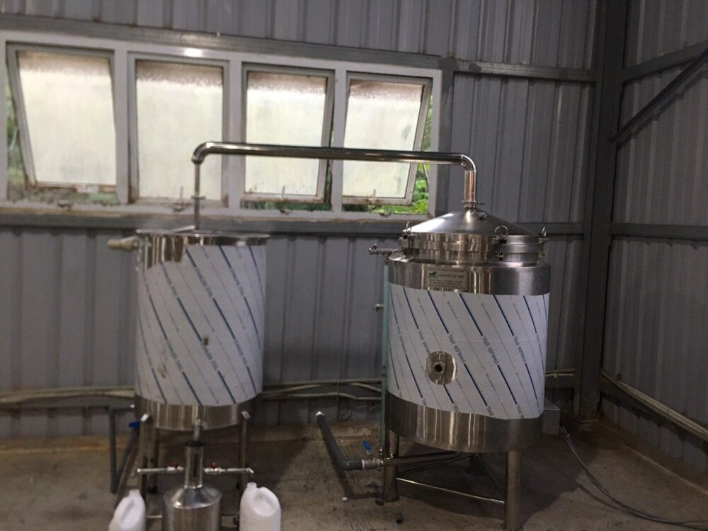 noi chung cat tinh dau 120 lit agritech