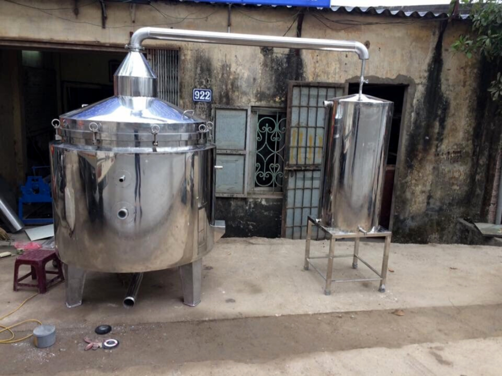 noi chung cat tinh dau 500 lit dun dien