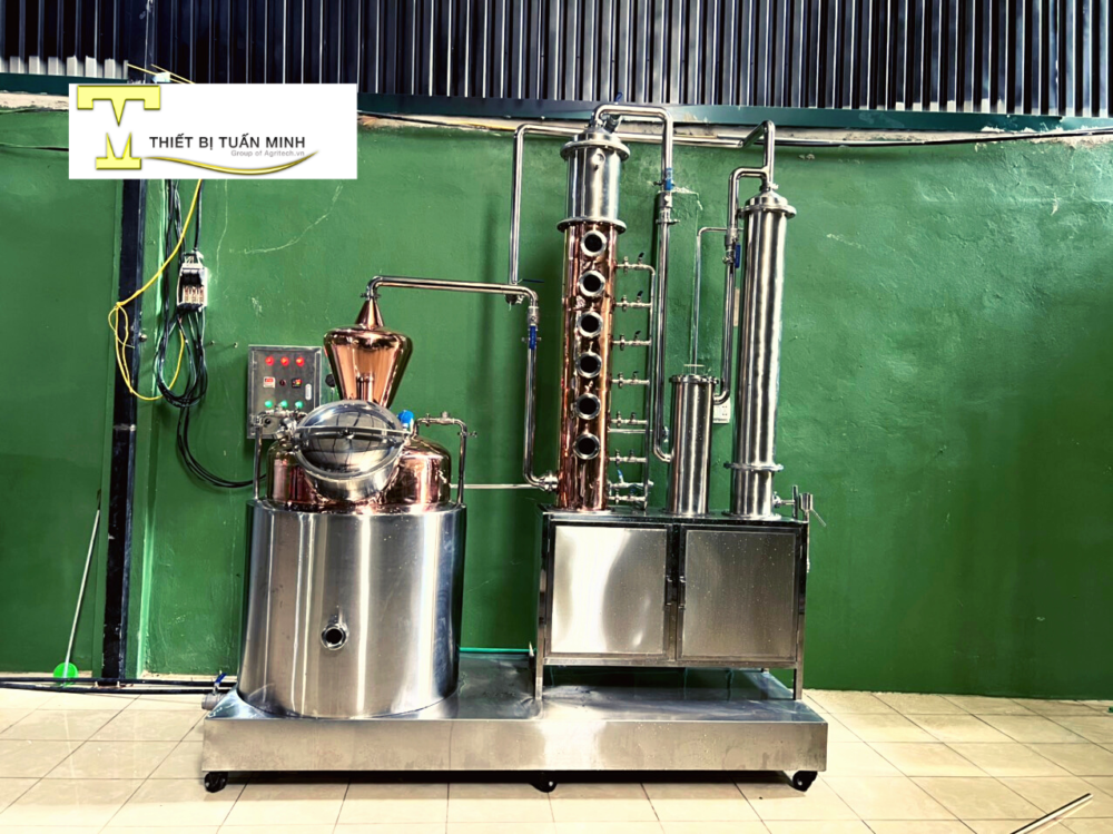 thap chung cat ruou 6 dia 100 kg