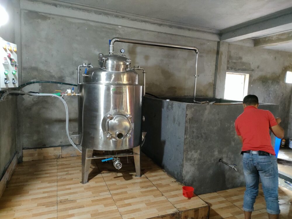 noi chung cat ruou ngo