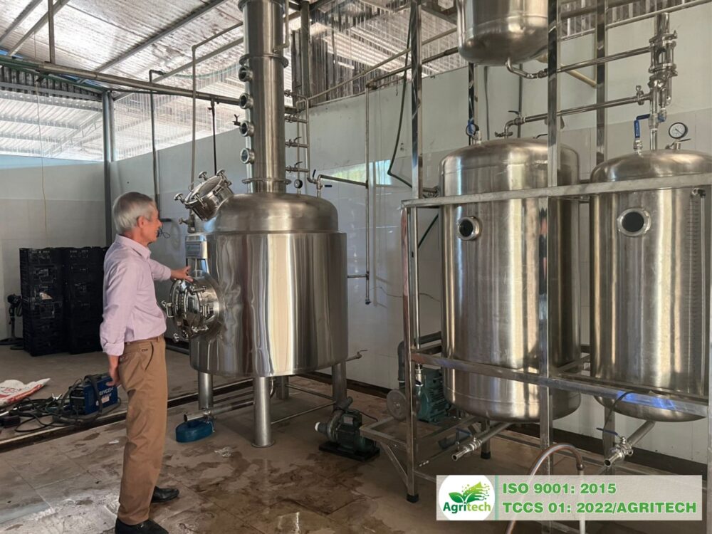 tháp chưng cất rượu agritech