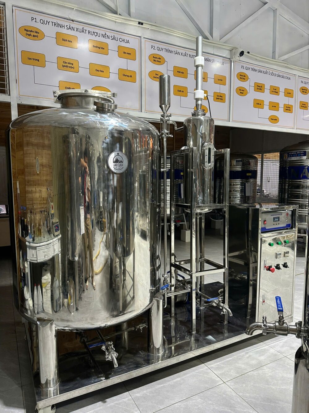 MÁY LÃO HÓA RƯỢU 1000 LÍT